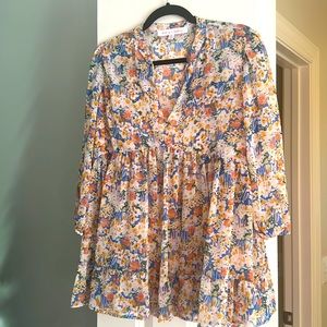 Floral Blouse- Meet me in Santorini